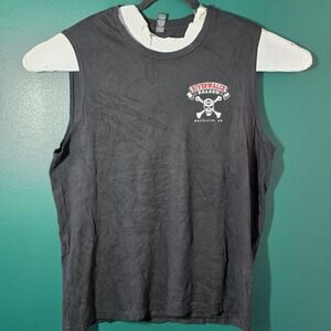 District Riverwalch Saloon Parryville PA Biker Muscle Tank Top Black XL